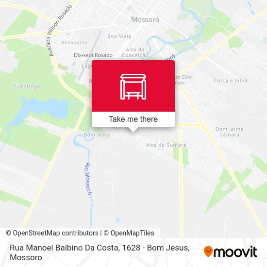 Rua Manoel Balbino Da Costa, 1628 - Bom Jesus map