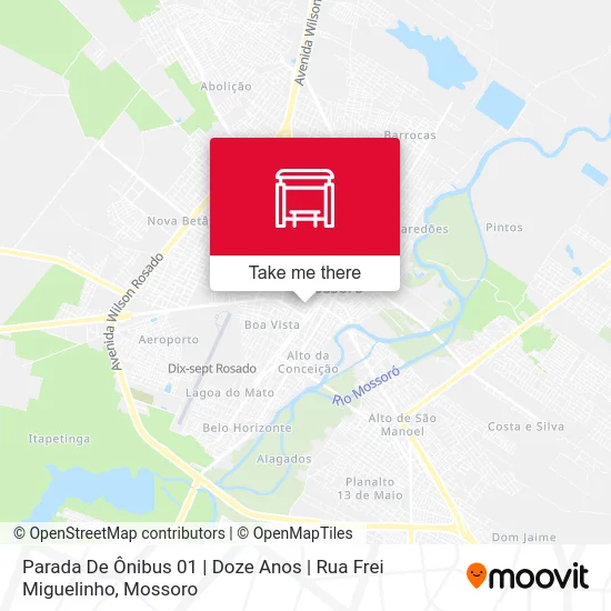 Parada De Ônibus 01 | Doze Anos | Rua Frei Miguelinho map