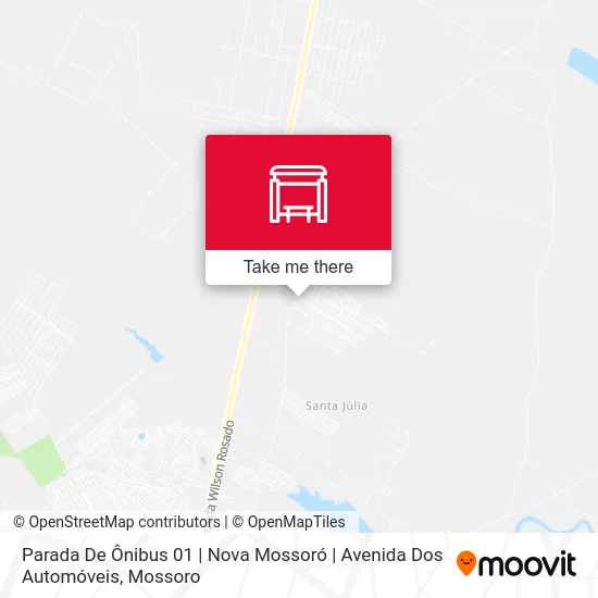 Parada De Ônibus 01 | Nova Mossoró | Avenida Dos Automóveis map