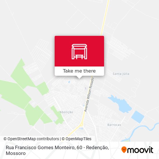 Mapa Rua Francisco Gomes Monteiro, 60 - Redenção