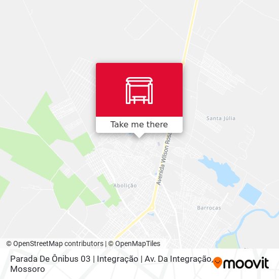 Mapa Parada De Ônibus 03 | Integração | Av. Da Integração