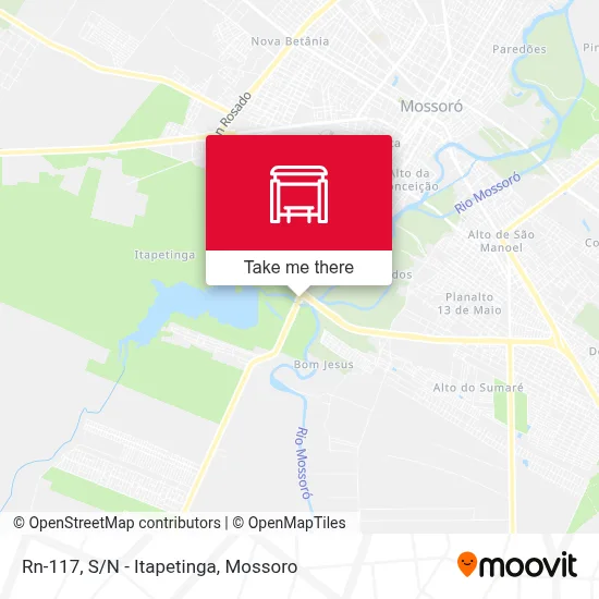 Rn-117, S/N - Itapetinga map