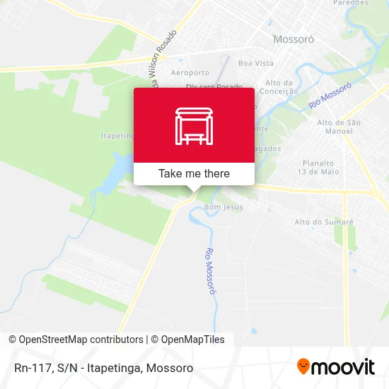 Rn-117, S/N - Itapetinga map