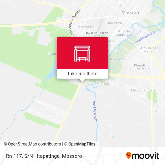 Rn-117, S/N - Itapetinga map