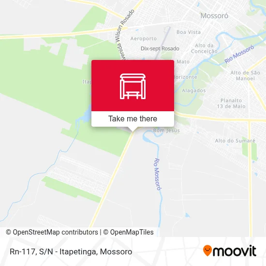 Rn-117, S/N - Itapetinga map
