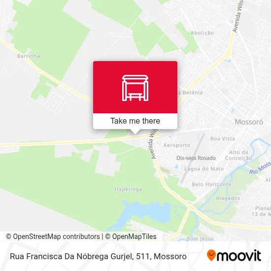 Rua Francisca Da Nóbrega Gurjel, 511 map