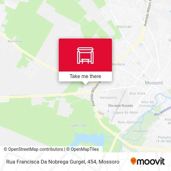 Rua Francisca Da Nobrega Gurgel, 454 map