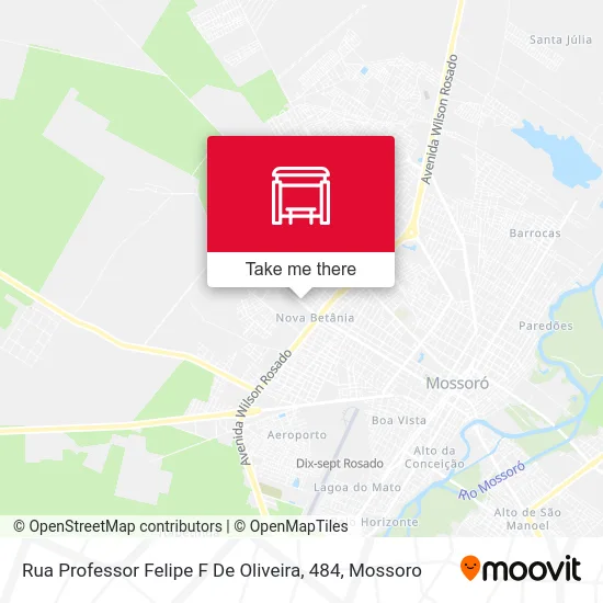 Rua Professor Felipe F De Oliveira, 484 map