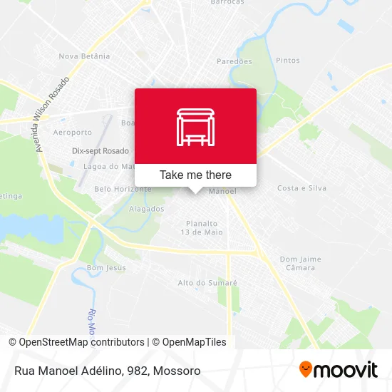 Rua Manoel Adélino, 982 map