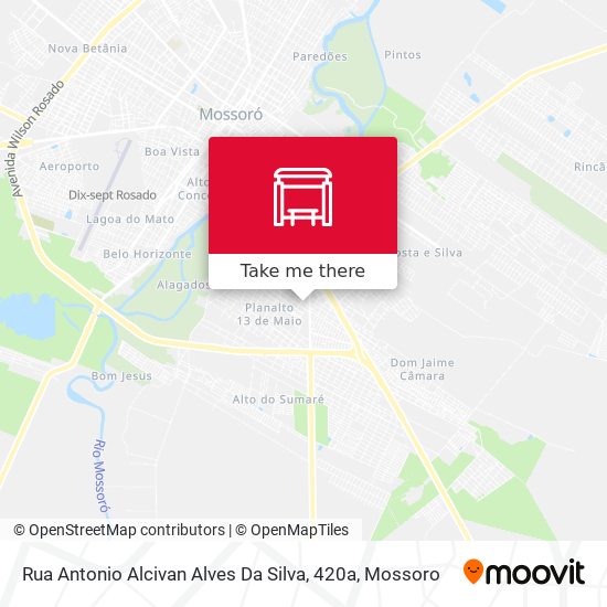 Mapa Rua Antonio Alcivan Alves Da Silva, 420a