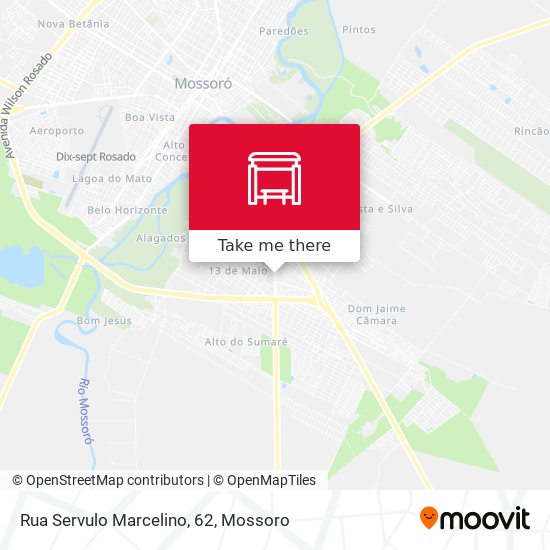 Mapa Rua Servulo Marcelino, 62