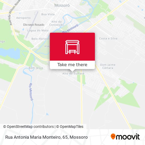 Mapa Rua Antonia Maria Monteiro, 65