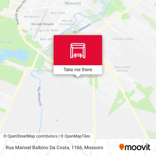 Rua Manoel Balbino Da Costa, 1166 map