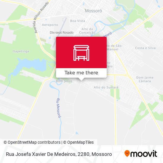 Mapa Rua Josefa Xavier De Medeiros, 2280