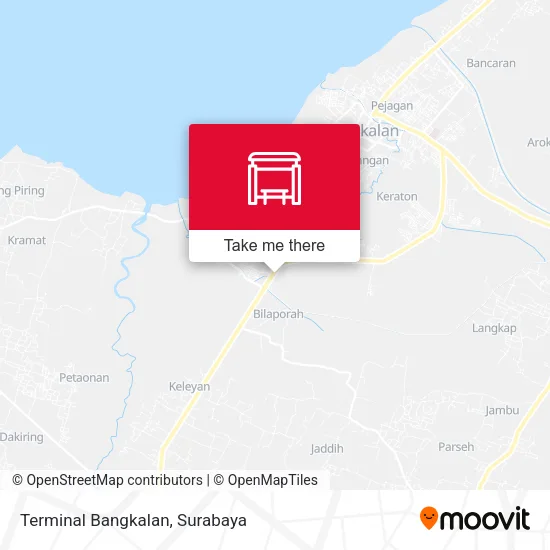 Terminal Bangkalan map