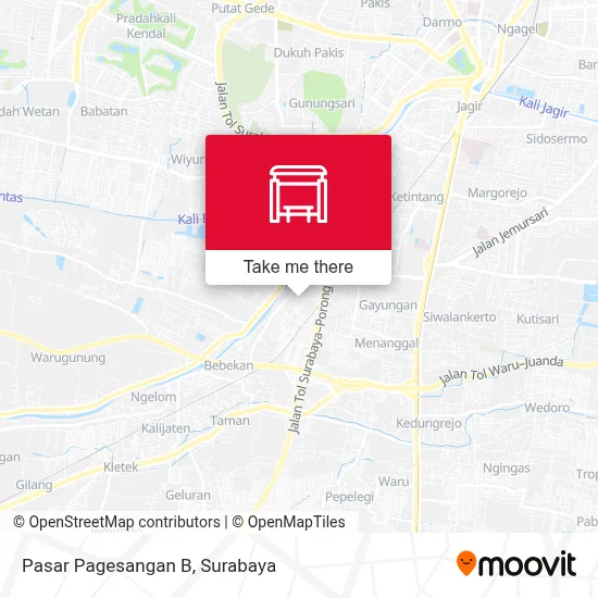 Pasar Pagesangan B map