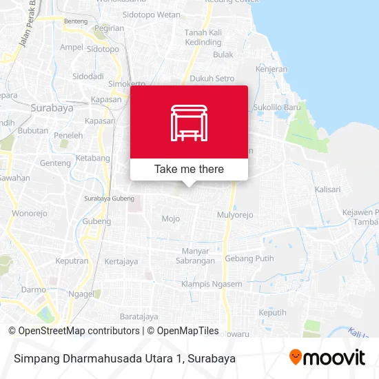 Simpang Dharmahusada Utara 1 map