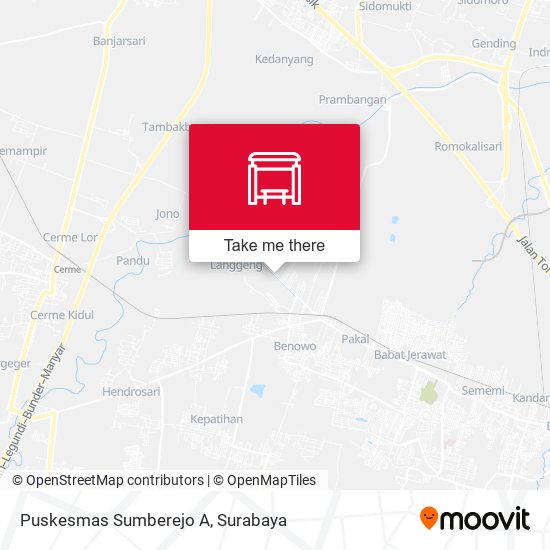 Puskesmas Sumberejo A map