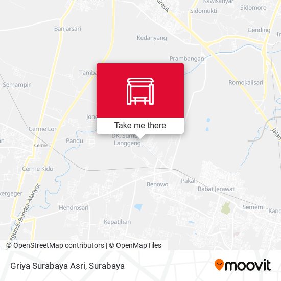 Griya Surabaya Asri map