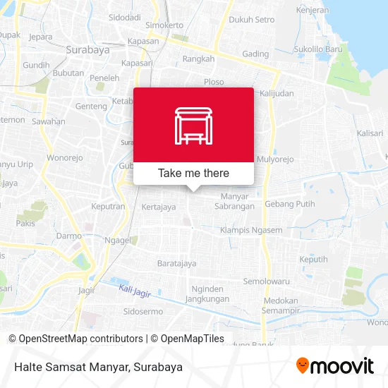 Halte Samsat Manyar map
