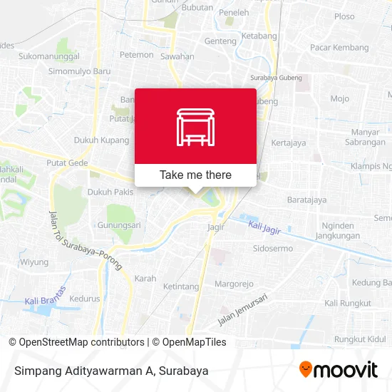 Simpang Adityawarman A map