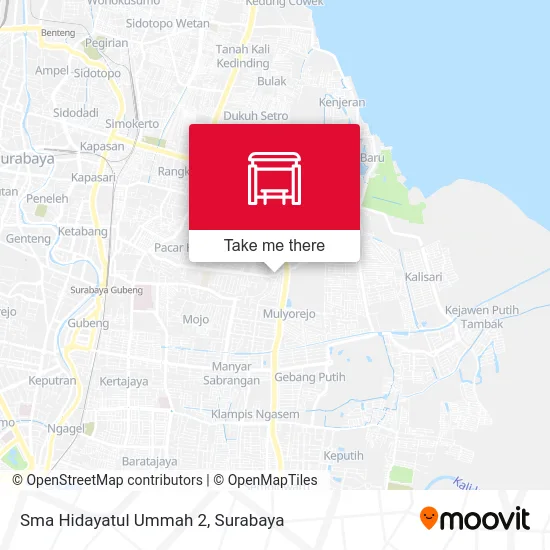 Sma Hidayatul Ummah 2 map