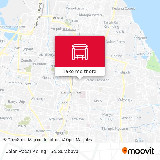 Jalan Pacar Keling 15c map