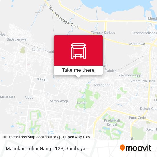 Manukan Luhur Gang I 128 map