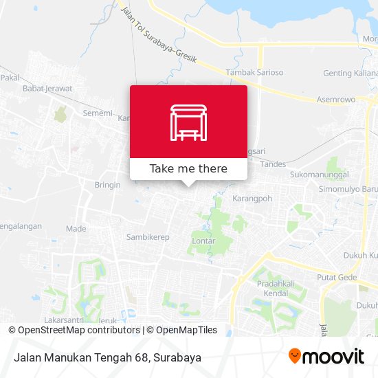 Jalan Manukan Tengah 68 map