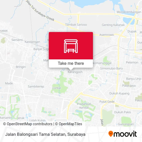 Jalan Balongsari Tama Selatan map