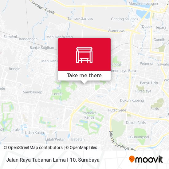 Jalan Raya Tubanan Lama I 10 map