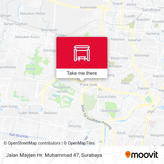 Jalan Mayjen Hr. Muhammad 47 map