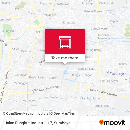 Jalan Rungkut Industri I 17 map