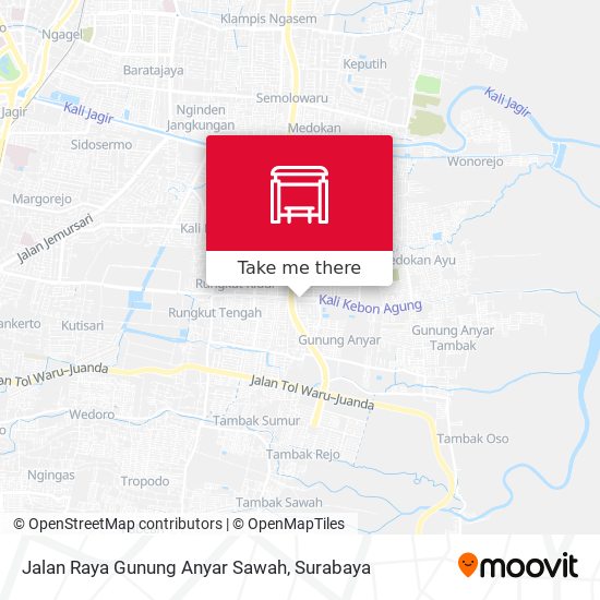 Jalan Raya Gunung Anyar Sawah map