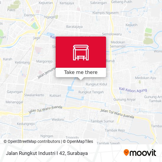 Jalan Rungkut Industri I 42 map