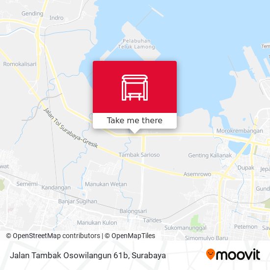 Jalan Tambak Osowilangun 61b map
