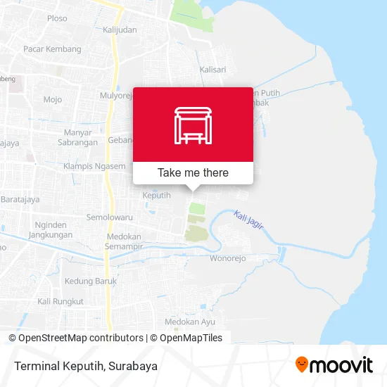 Terminal Keputih map