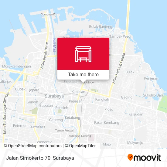 Jalan Simokerto 70 map