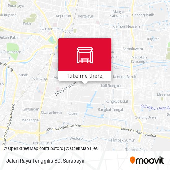 Jalan Raya Tenggilis 80 map