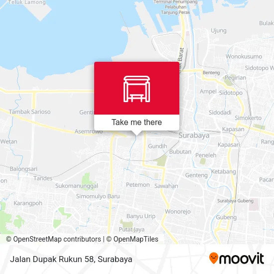 Jalan Dupak Rukun 58 map