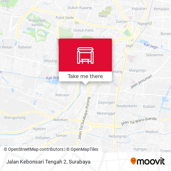Jalan Kebonsari Tengah 2 map