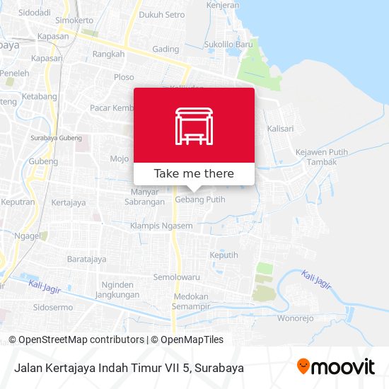Jalan Kertajaya Indah Timur VII 5 map