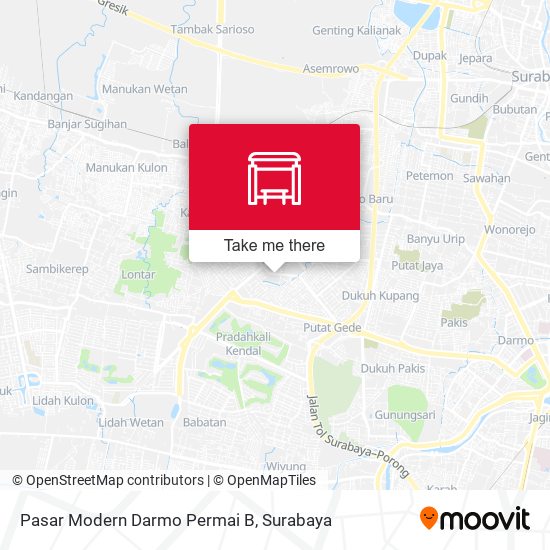 Pasar Modern Darmo Permai B map