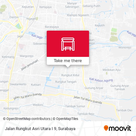 Jalan Rungkut Asri Utara I 9 map