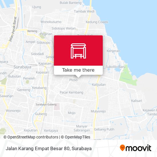 Jalan Karang Empat Besar 80 map