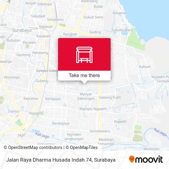 Jalan Raya Dharma Husada Indah 74 map