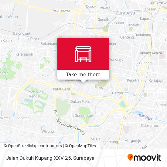 Jalan Dukuh Kupang XXV 25 map