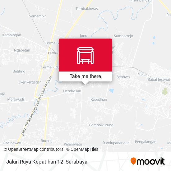 Jalan Raya Kepatihan 12 map