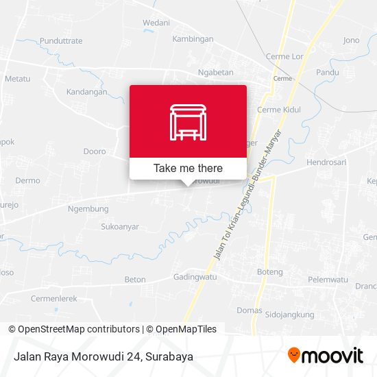 Jalan Raya Morowudi 24 map