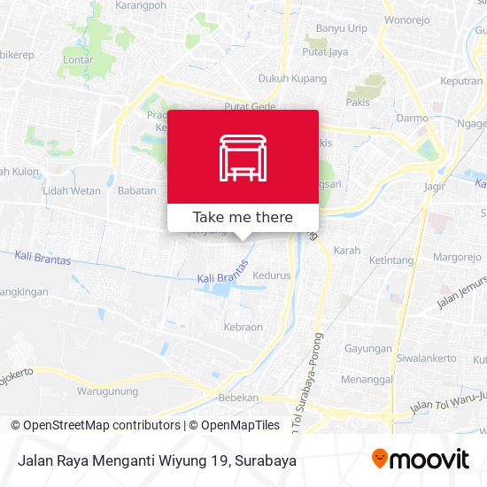 Jalan Raya Menganti Wiyung 19 map